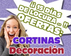 Promoción Cortinas DECO ART en Gamarra.